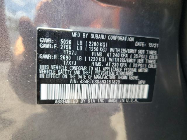 4S4BTGSD5N3181820 Subaru Outback Wi  14