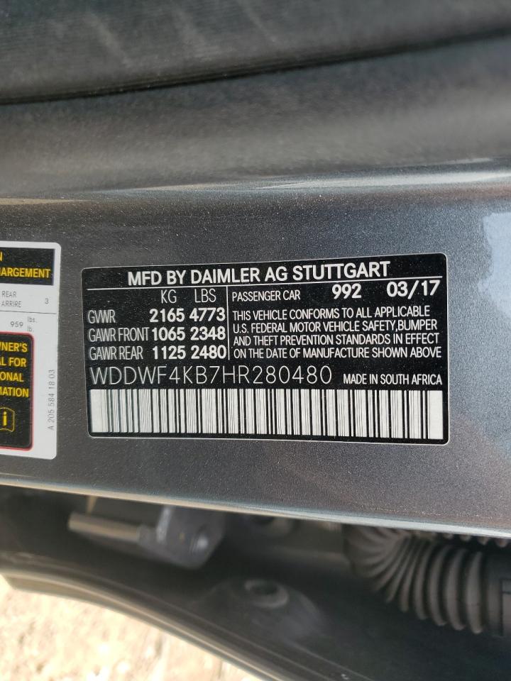 WDDWF4KB7HR280480 2017 Mercedes-Benz C 300 4Matic