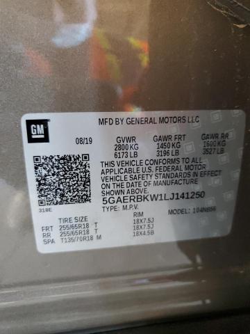 2020 Buick Enclave Essence VIN: 5GAERBKW1LJ141250 Lot: 59483254