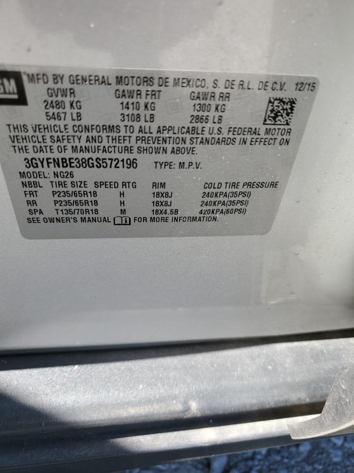 3GYFNBE38GS572196 2016 Cadillac Srx Luxury Collection