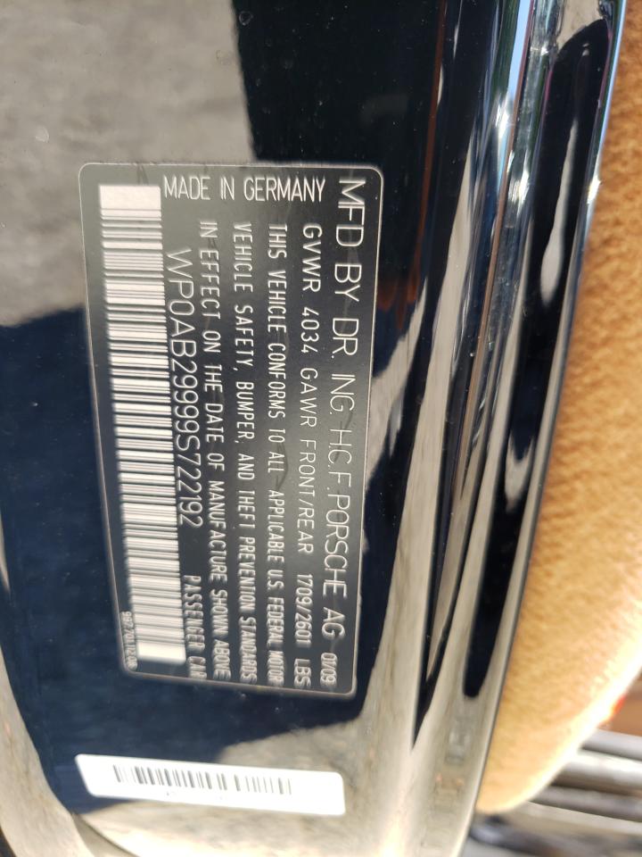WP0AB29999S722192 2009 Porsche 911 Carrera S