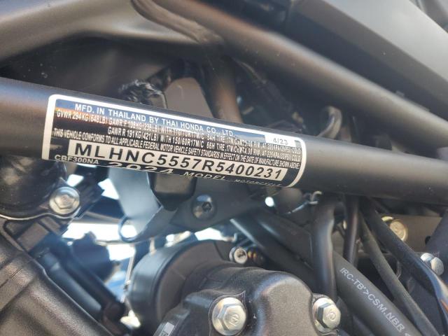 2024 HONDA CBF300 NA MLHNC5557R5400231