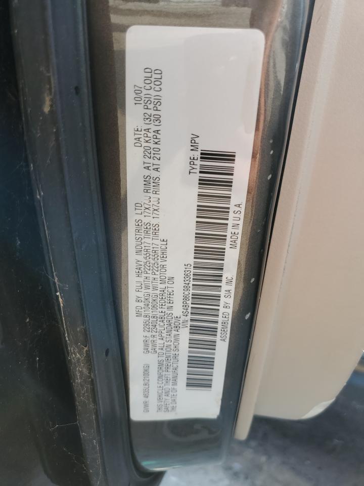 4S4BP86C984336315 2008 Subaru Outback 3.0R Ll Bean