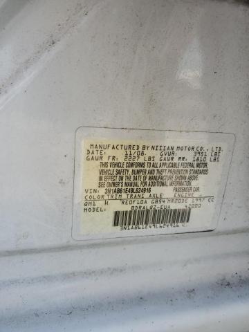 2009 Nissan Sentra 2.0 VIN: 3N1AB61E49L624916 Lot: 61060214