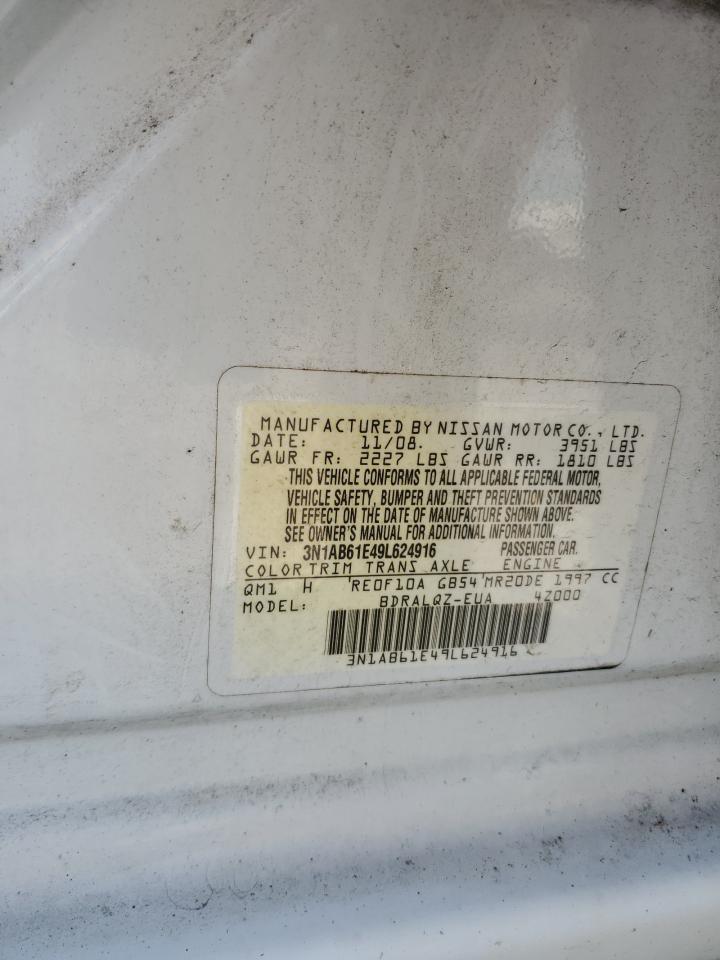 3N1AB61E49L624916 2009 Nissan Sentra 2.0