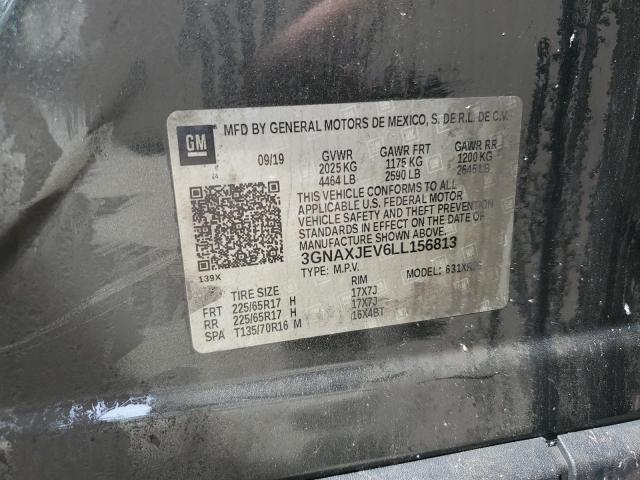 2020 Chevrolet Equinox Lt VIN: 3GNAXJEV6LL156813 Lot: 54533074