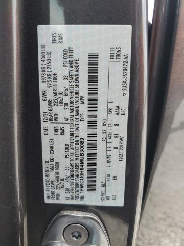 2021 Ford Escape Sel VIN: 1FMCU0H64MUB30089 Lot: 56049664