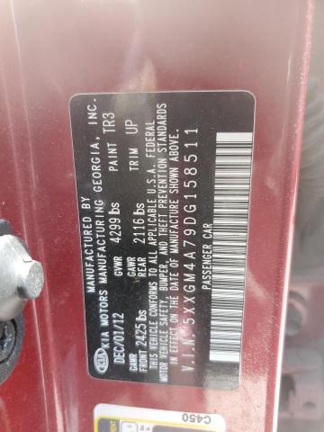 2013 Kia Optima Lx VIN: 5XXGM4A79DG158511 Lot: 60468724