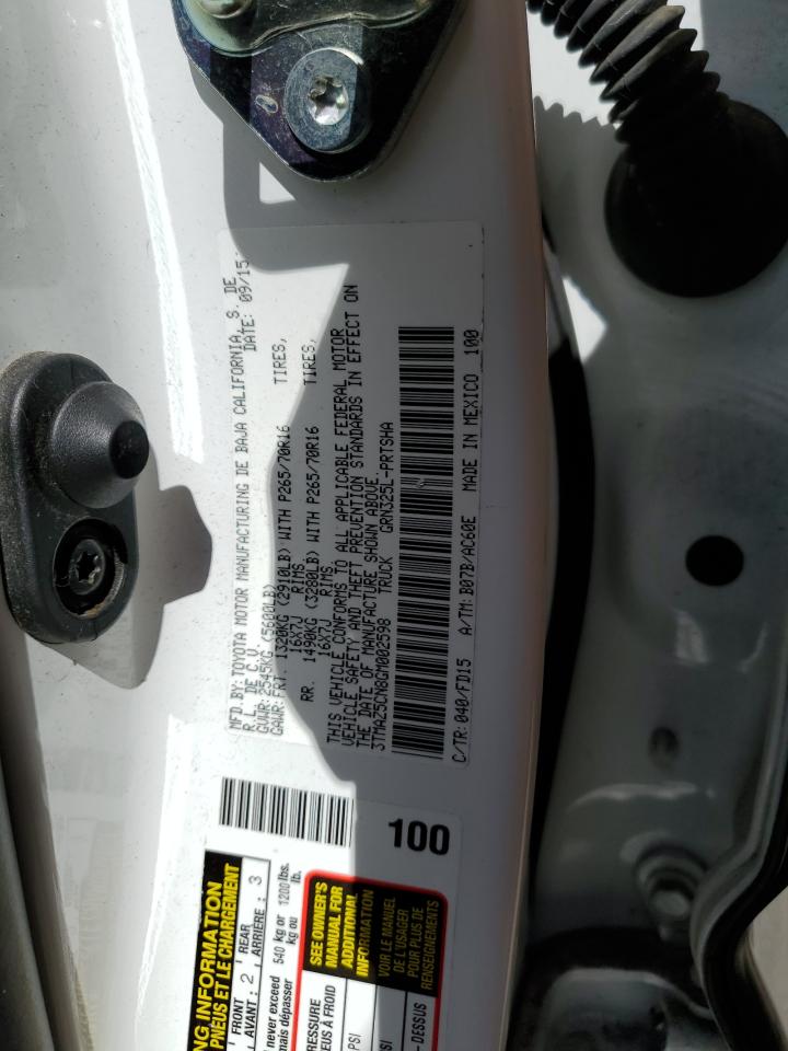 3TMAZ5CN8GM002598 2016 Toyota Tacoma Double Cab