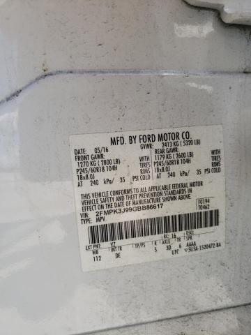 2016 Ford Edge Sel VIN: 2FMPK3J99GBB86617 Lot: 59713754