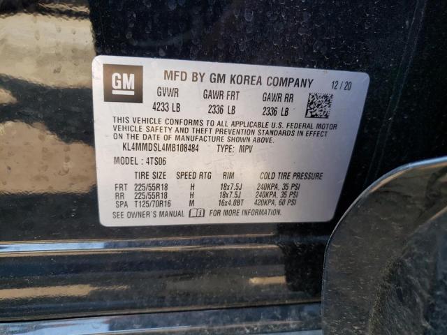 2021 Buick Encore Gx Select VIN: KL4MMDSL4MB108484 Lot: 58040654