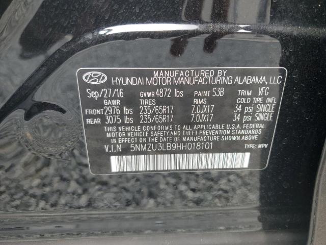 2017 Hyundai Santa Fe Sport VIN: 5NMZU3LB9HH018101 Lot: 59762604