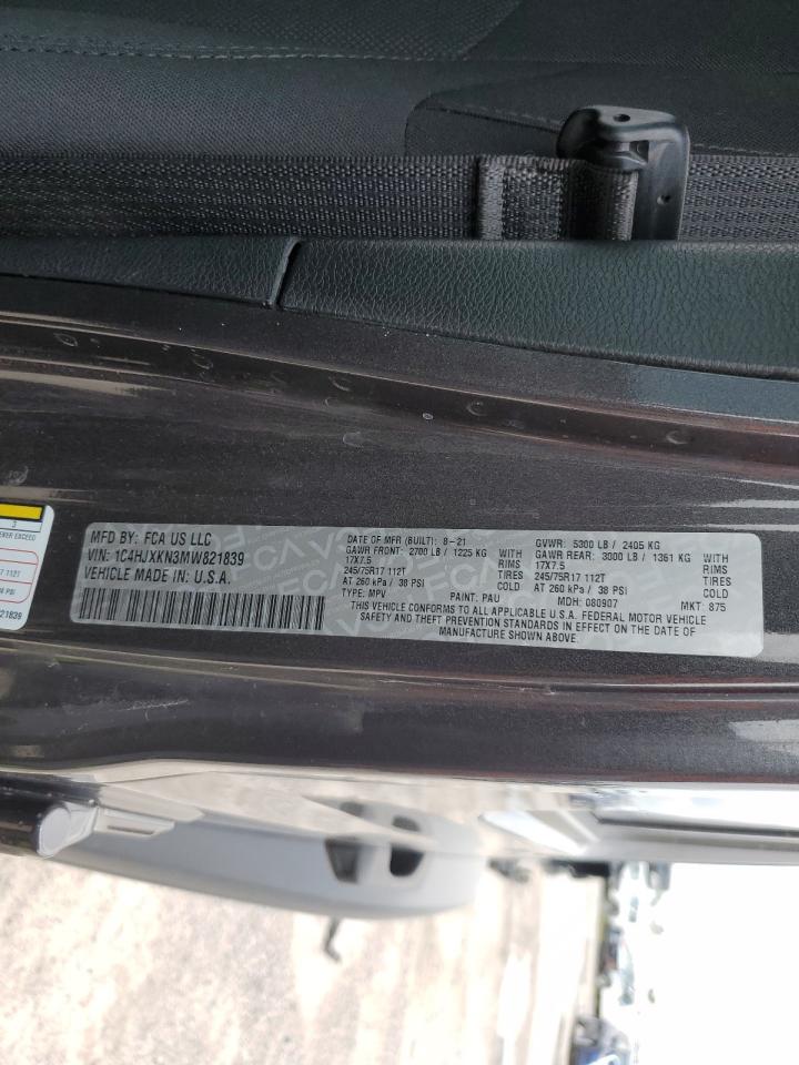 1C4HJXKN3MW821839 2021 Jeep Wrangler Unlimited Sport