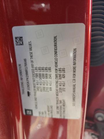 2021 CHEVROLET TAHOE K150 - 1GNSKPKD9MR176646