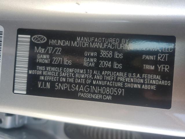 2022 HYUNDAI ELANTRA SE - 5NPLS4AG1NH080591