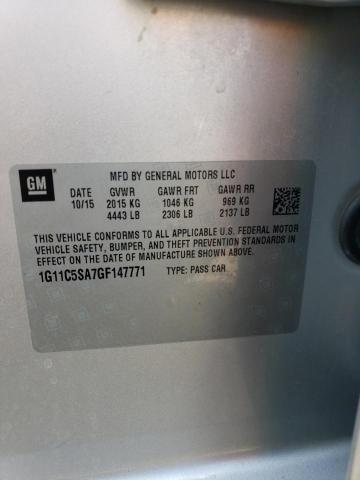 1G11C5SA7GF147771 2016 CHEVROLET MALIBU - Image 12