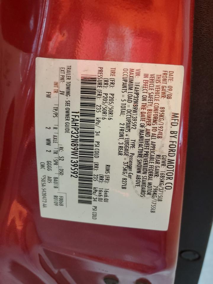 1FAHP32N89W139592 2009 Ford Focus Se