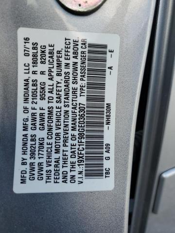19XFC1F98GE036307 2016 Honda Civic Touring