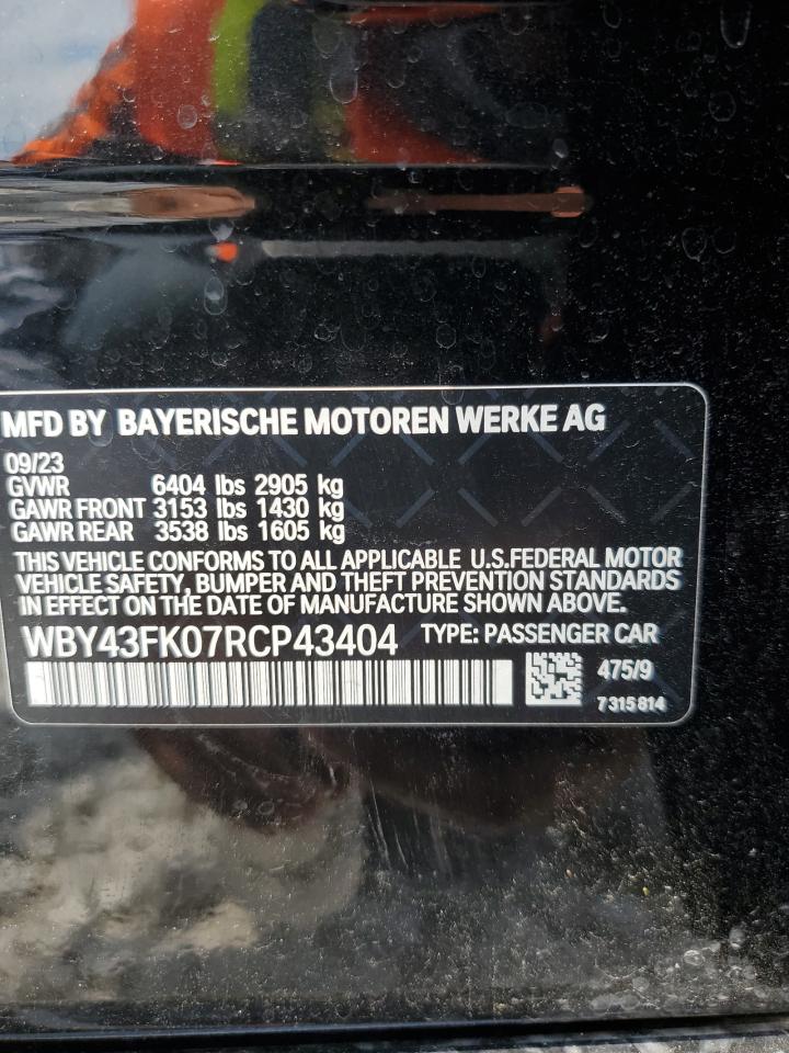 WBY43FK07RCP43404 2024 BMW I5 M60