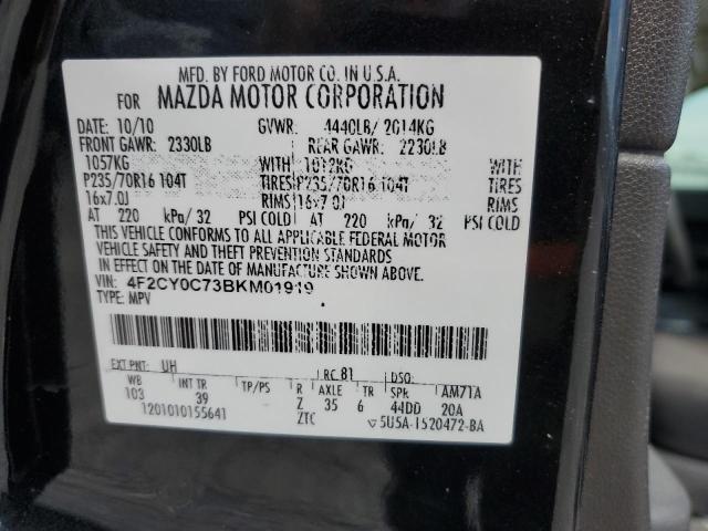 2011 Mazda Tribute I VIN: 4F2CY0C73BKM01919 Lot: 58770844