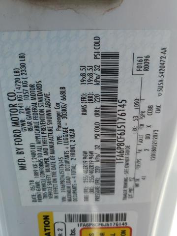 2018 Ford Mustang Gt VIN: 1FA6P8CF6J5176145 Lot: 58232454