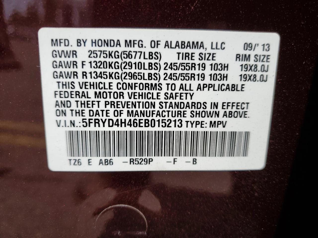 5FRYD4H46EB015213 2014 Acura Mdx Technology