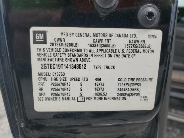 2004 GMC New Sierra C1500 VIN: 2GTEC19T141348612 Lot: 61134084