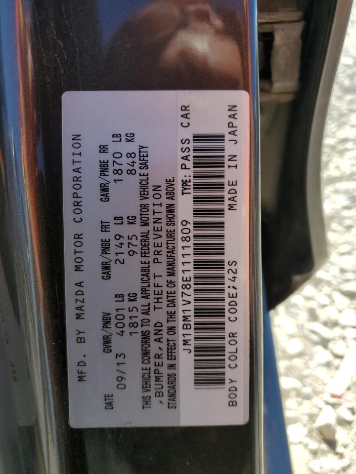 JM1BM1V78E1111809 2014 Mazda 3 Touring