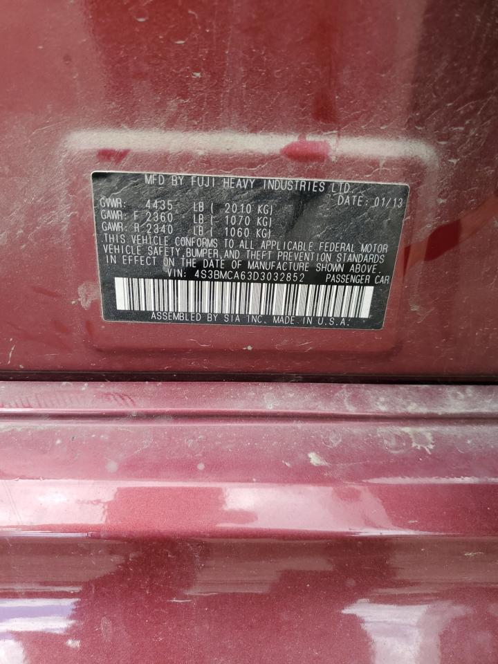 4S3BMCA63D3032852 2013 Subaru Legacy 2.5I