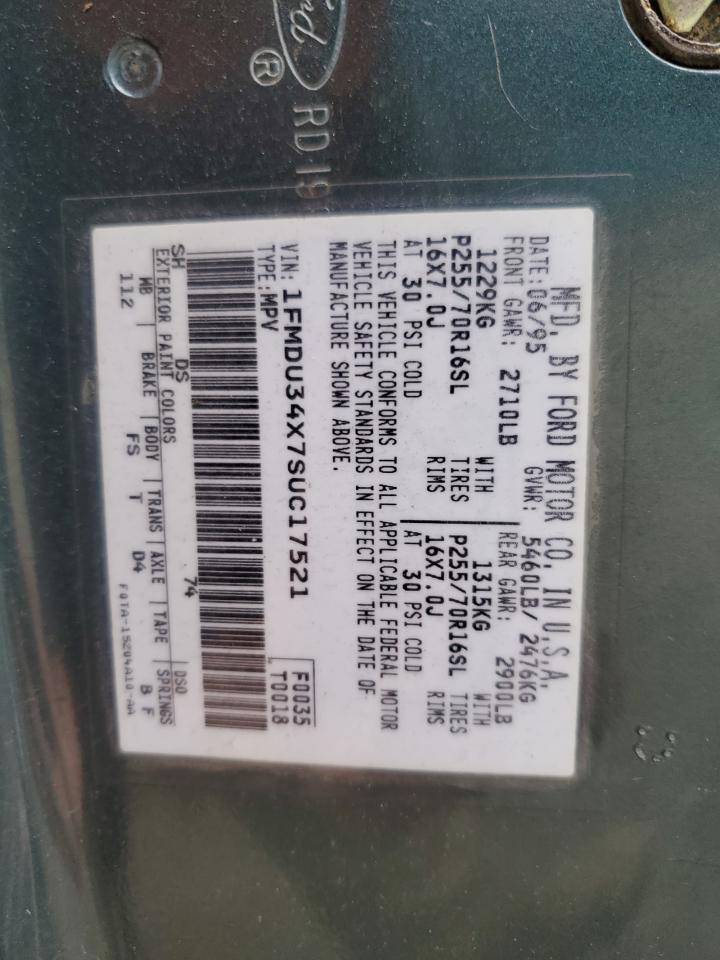 1FMDU34X7SUC17521 1995 Ford Explorer