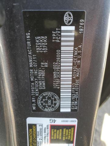 4T1BF3EK7BU226000 2011 Toyota Camry Base