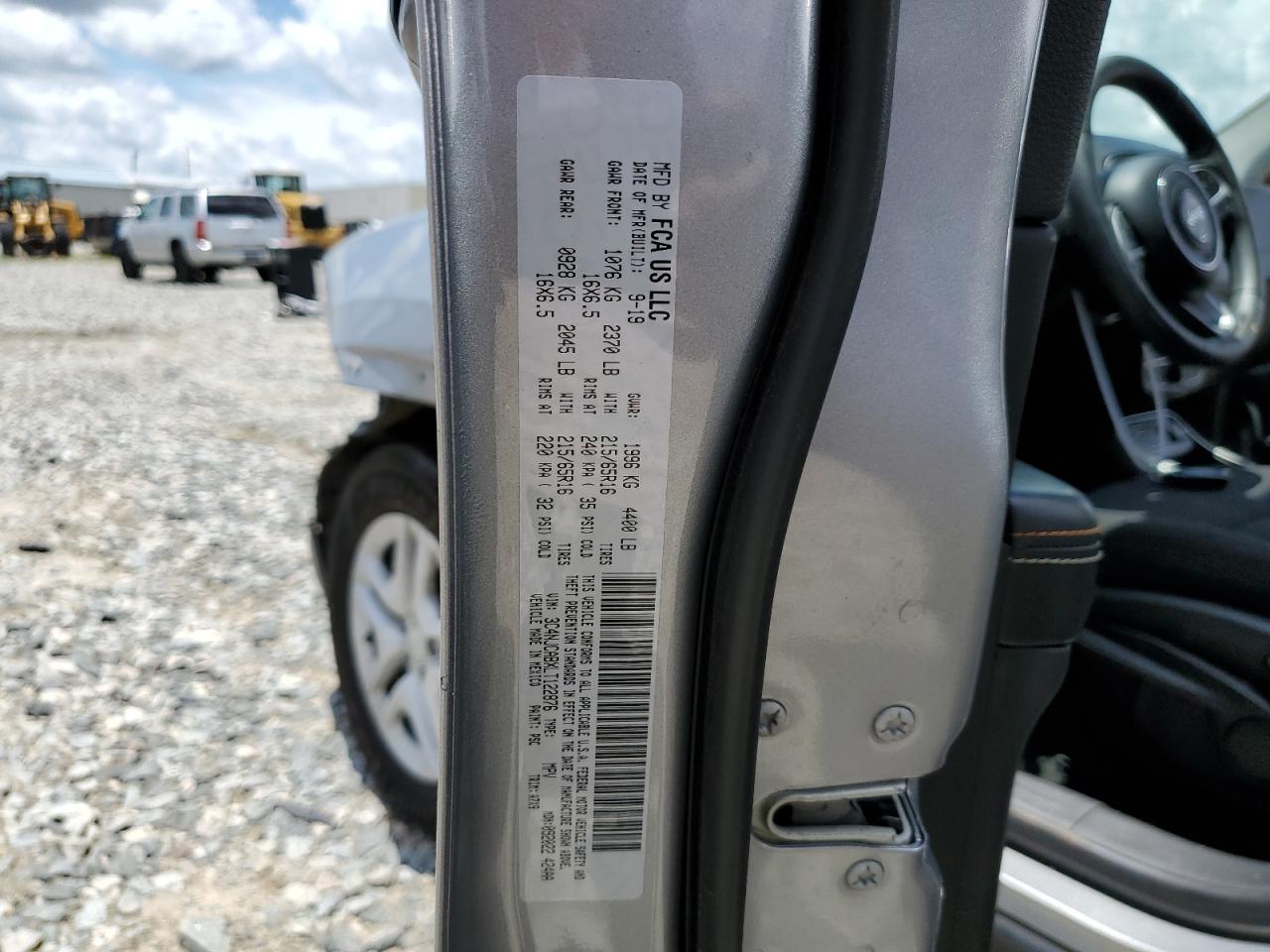 3C4NJCABXLT122876 2020 Jeep Compass Sport