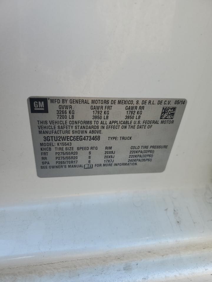 3GTU2WEC6EG473468 2014 GMC Sierra K1500 Denali