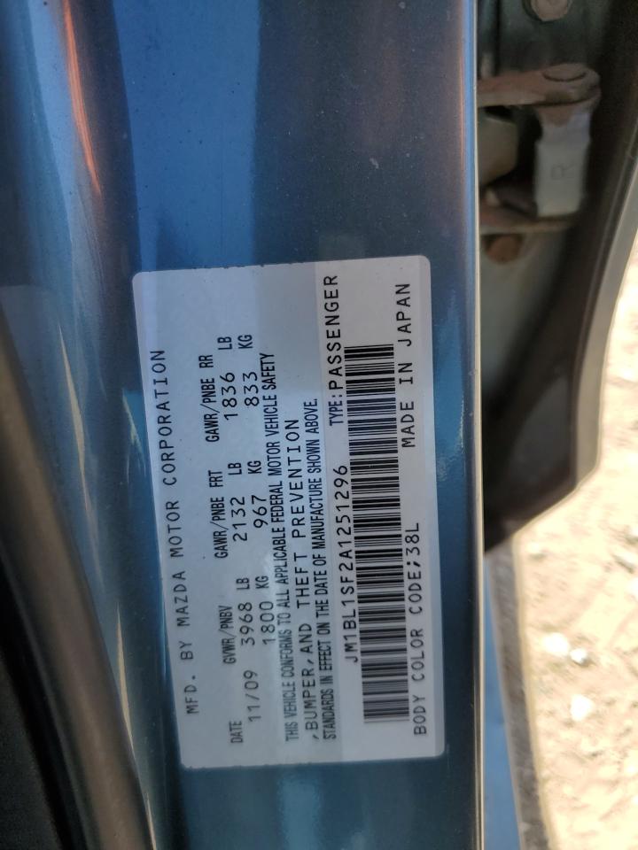 JM1BL1SF2A1251296 2010 Mazda 3 I