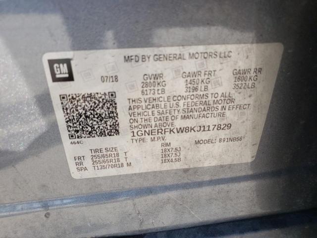 2019 Chevrolet Traverse Ls VIN: 1GNERFKW8KJ117829 Lot: 57863254