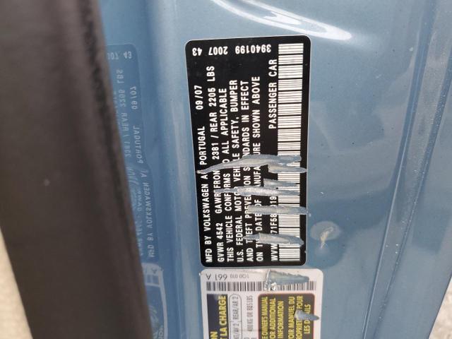 2008 Volkswagen Eos Turbo VIN: WVWBA71F58V019501 Lot: 57845924