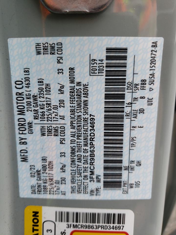 3FMCR9B63PRD34697 2023 Ford Bronco Sport Big Bend