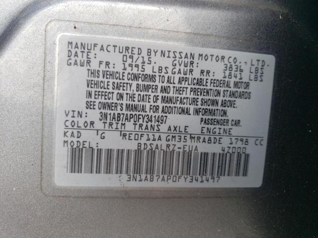 2015 NISSAN SENTRA S - 3N1AB7AP0FY341497