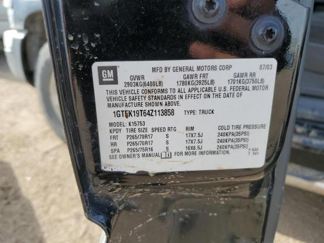 2004 GMC New Sierra K1500 VIN: 1GTEK19T64Z113858 Lot: 60867454