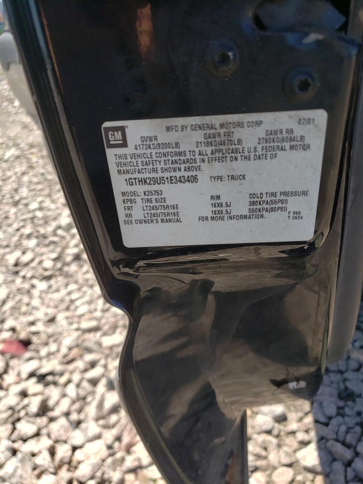 1GTHK29U51E343406 2001 GMC Sierra K2500 Heavy Duty