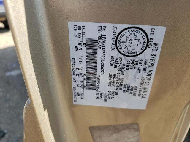 2003 Ford Explorer Sport Trac VIN: 1FMZU77E23UC06273 Lot: 59664044