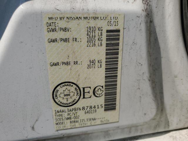 2015 NISSAN ALTIMA 2.5 - 1N4AL3AP8FN878415