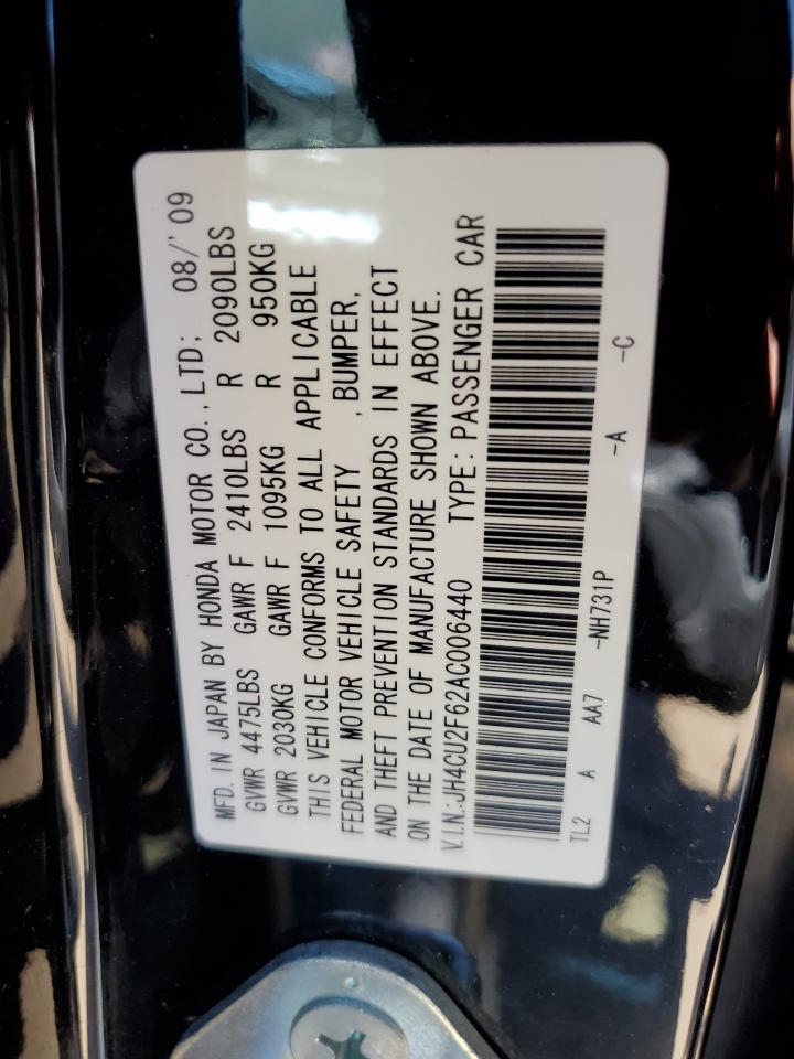 JH4CU2F62AC006440 2010 Acura Tsx