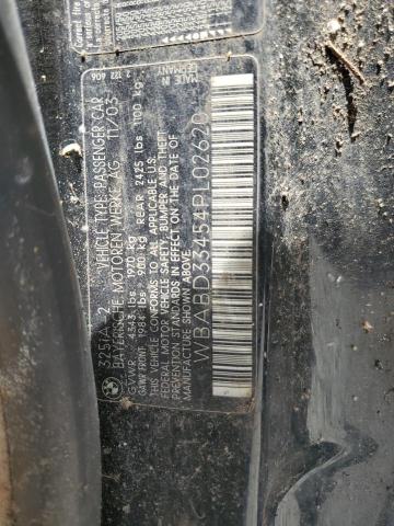 2004 BMW 325 Ci VIN: WBABD33454PL02620 Lot: 57974204