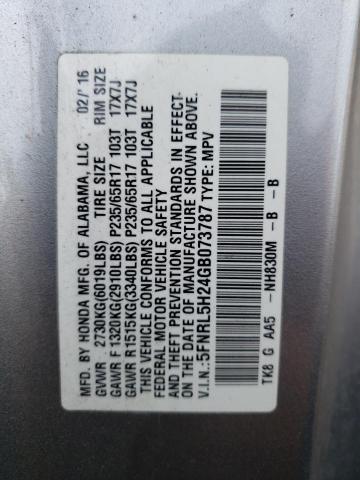2016 HONDA ODYSSEY LX 5FNRL5H24GB073787