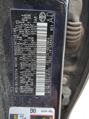 2016 TOYOTA COROLLA L - 2T1BURHE1GC555427
