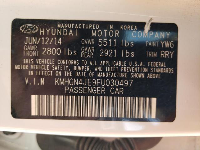 2015 HYUNDAI GENESIS 3. - KMHGN4JE9FU030497