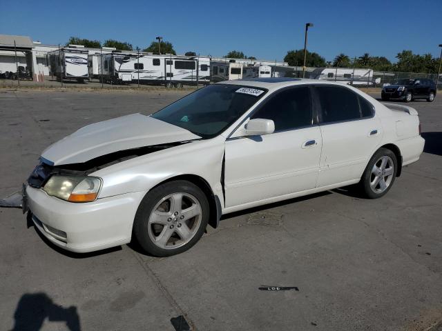 ACURA 3.2TL TYPE 2003 white  gas 19UUA56963A030329 photo #1