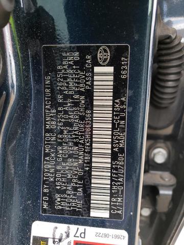 2017 TOYOTA CAMRY LE - 4T1BF1FK5HU663568