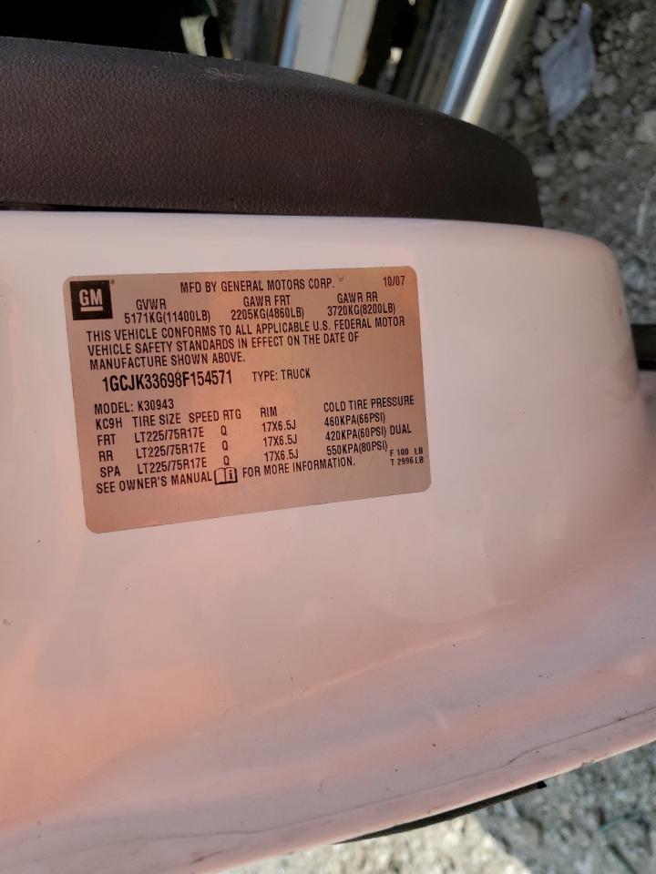 1GCJK33698F154571 2008 Chevrolet Silverado K3500